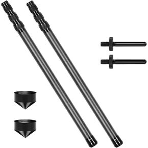 Telescopic Tarp Poles, Canopy Adjustable Carbon Fiber Poles Set of 2, Portable & Lightweight Tent Tarps for Awning, Camping, Hiking 67" in Saudi Arabia