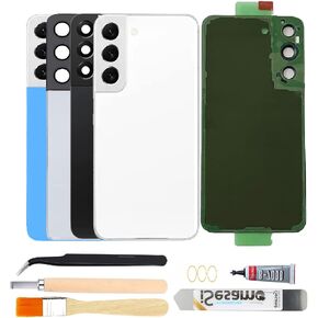 Rear Back Glass Replacement for Samsung Galaxy S22 with Camera Glass Lens and Repair Tool Kits (Phantom Black) in Kuwait