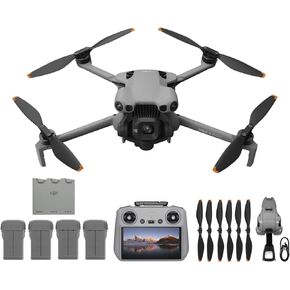 DJI Mini 5 Pro + CA Fly More Combo Plus مع DJI RC 2، طائرة بدون طيار مع كاميرا، 1 بوصة CMOS، طائرة بدون طيار 4K للمبتدئين، استشعار العوائق، ActiveTrack 360، دوران 225 جيمبال، عمر بطارية ممتد، 4 بطاريات in Kuwait