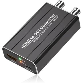 HDMI to SDI converter, Dual SDI Output Adapter Support HDMI 4K/60Hz Input, Auto Format Detection Extender for Camera Home Theater in Saudi Arabia