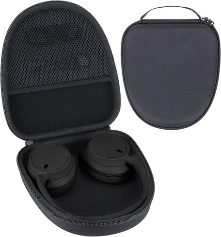 حافظة صلبة بديلة لسماعات الرأس Sony WH-1000XM6، WH-1000XM5، WH-1000XM4، WH-1000XM3 المانعة للضوضاء، حافظات سماعات الرأس المحمولة للسفر (جراب أسود) in Kuwait