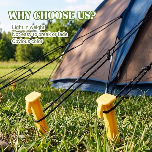 12Pcs Plastic Tent Stakes, 5.7Inch Heavy Duty Beach Tent Pegs Canopy Stakes for Camping Gardening Backpacking Tents Pegs Spike Hook, Durable Garden Landscape Stake Tents Spikes for Outdoor Garden in Saudi Arabia