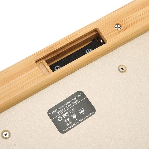 Vikye Keyboard and Mouse Set, 2.4GHz Wireless Plug and Play Bamboo Computer Wireless Devices, Wireless Connection Wood Computer Control Devices for Office (Keyboard) in Saudi Arabia