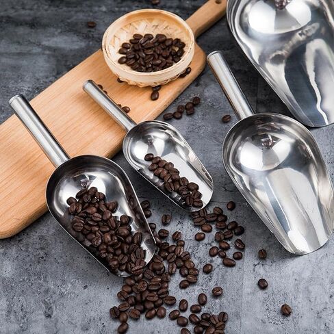 Stainless-Steel Ice Cube Scoop Bar Buffet Kitchen Spice Candy Flour Nut Scoop Spoon,10inch in Saudi Arabia