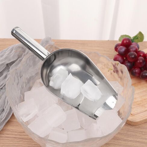 Stainless-Steel Ice Cube Scoop Bar Buffet Kitchen Spice Candy Flour Nut Scoop Spoon,10inch in Saudi Arabia