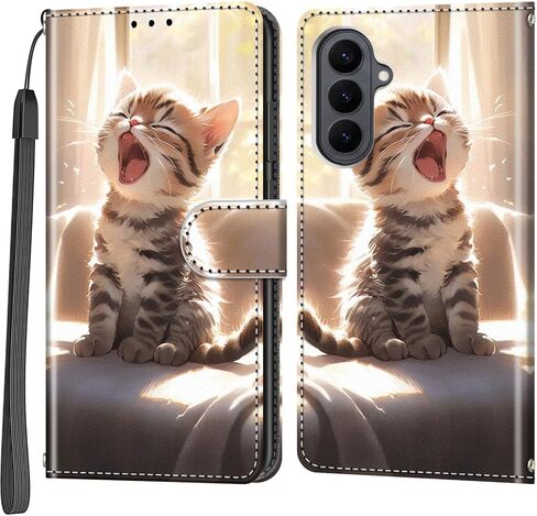 Case Wallet for Samsung Galaxy S26 5G, [Kickstand] 3 Card Holder Stand [Shockproof TPU Interior Shell], PU Leather Magnetic Protective Flip Cover, Rose Butterfly in Saudi Arabia