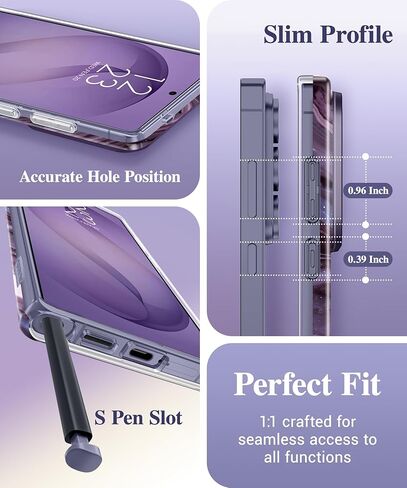 GVIEWIN for Samsung Galaxy S26 Ultra Case with Slide Camera Cover, [Screen Protector] [Shockproof Military Grade Drop Protection] Marble Slim Fit Hard PC Phone Cover S26 Ultra 6.9" 2026 (Quicksand) in Saudi Arabia