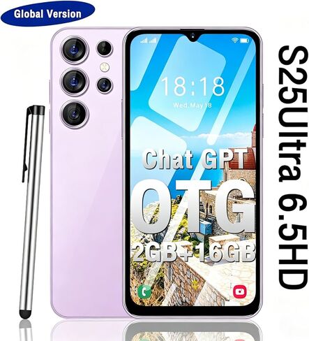 هاتف ذكي رخيص غير مقفل، شاشة Incell HD مقاس 6.5 بوصة، 2 جيجابايت + 16 جيجابايت (SD حتى 128 جيجابايت)، 3 فتحات (شريحة اتصال مزدوجة + SD)، 4500 مللي أمبير، كاميرات 8 ميجابكسل + 13 ميجابكسل، أندرويد 10.0، هاتف محمول أساسي لفتح القفل بالوجه (وردي) in Kuwait