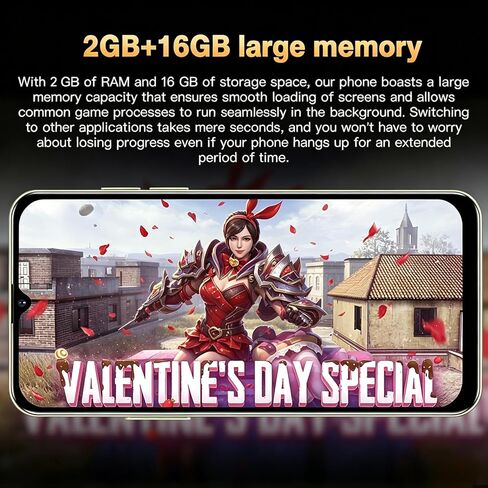 هاتف ذكي رخيص غير مقفل، شاشة Incell HD مقاس 6.5 بوصة، 2 جيجابايت + 16 جيجابايت (SD حتى 128 جيجابايت)، 3 فتحات (شريحة اتصال مزدوجة + SD)، 4500 مللي أمبير، كاميرات 8 ميجابكسل + 13 ميجابكسل، أندرويد 10.0، هاتف محمول أساسي لفتح القفل بالوجه (وردي) in Kuwait