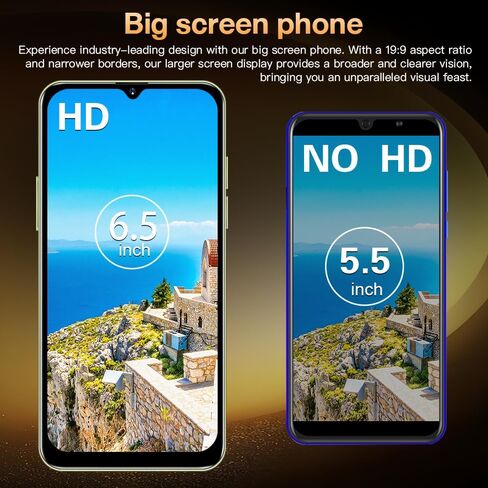 هاتف ذكي رخيص غير مقفل، شاشة Incell HD مقاس 6.5 بوصة، 2 جيجابايت + 16 جيجابايت (SD حتى 128 جيجابايت)، 3 فتحات (شريحة اتصال مزدوجة + SD)، 4500 مللي أمبير، كاميرات 8 ميجابكسل + 13 ميجابكسل، أندرويد 10.0، هاتف محمول أساسي لفتح القفل بالوجه (وردي) in Kuwait