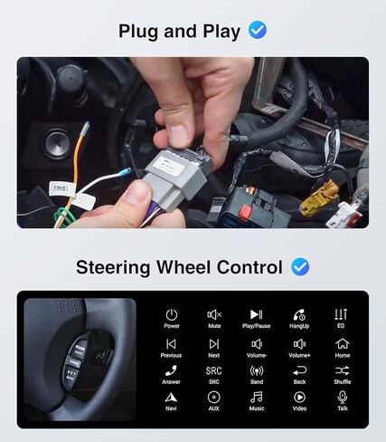 4G+64G لسيارة Honda Accord 8th 2008 2009 2010 2011 2012 2013 ترقية ستيريو الراديو مع Carplay Android Auto GPS Navigation SWC كاميرا احتياطية بلوتوث تعمل باللمس in Saudi Arabia