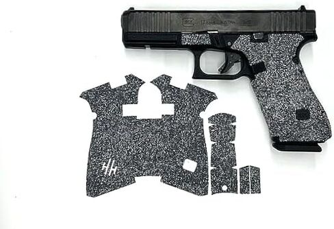 Handleitgrips Gun Grip Tape Compatible with Glock 17/ Glock 22/ Glock 34/ Glock 35/ Glock 47 Gen 5/Gen 5 MOS - Extreme Edition Series Pistol Grip Tape, Gun Skins, Veteran Owned, Made in USA in Saudi Arabia