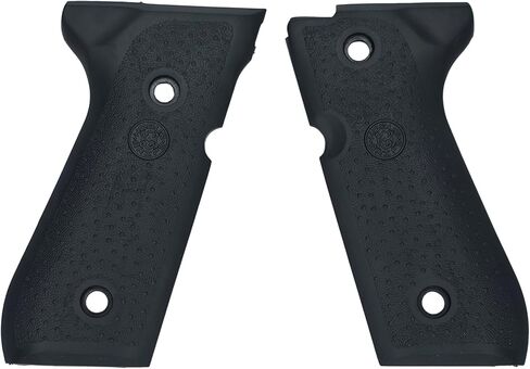 Hogue Beretta 92/96 Series & M9 ألواح مطاطية كاملة الحجم، أسود - 92010 in Saudi Arabia