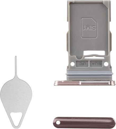 for Samsung Galaxy S22 Plus Sim Card Tray Replacement (Single SIM Version) Pink Gold Card Tray Slot Holder Bracket Adapter with Needle Ejector for S22+ Plus SM-S906U SM-S906U1 in Saudi Arabia