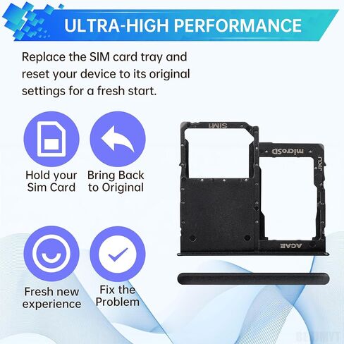 استبدال صينية بطاقة Sim لهاتف Samsung Galaxy A31 (إصدار SIM واحد) Prism Crush محول فتحة صينية البطاقة السوداء مع قاذف إبرة لـ A31 SM-A315F in Saudi Arabia