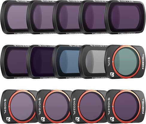 Freewell 8Pack All Day QuickSwap ND/PL, ND, CPL مجموعة مرشحات لـ Osmo Pocket 3: تركيب سهل، لون نابض بالحياة، توافق Gimbal in Kuwait