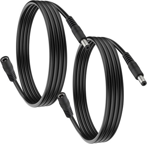 CENSHI 1-Pack 5.5mm x 2.5mm DC Power Extension Cable, 14 AWG Male to Female Cord, 12V 24V Low Voltage Wire for CCTV Security Camera, Solar Panels, Monitor,Router, 10 Ft in Saudi Arabia