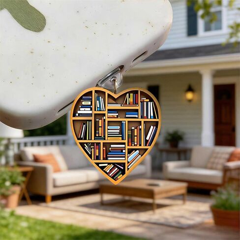 Heart shaped Bookshelf Dust Plug Acrylic Charms for electronic products,Type-C Charging Port Dust Plugs Pendant Compatible with E-Reader Phone Tablet, Gift for Christmas, Birthday, Anniversary Day in Saudi Arabia