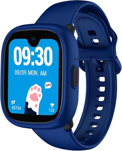 MIRO Kids Smart Watch with SIM Card Slot, GPS Tracker, Call & Video Call, Real-Time Location, Safe Zone Alert, Parental Control, School Mode, Gift for Boys Girls Age 3-15(Black) in Kuwait