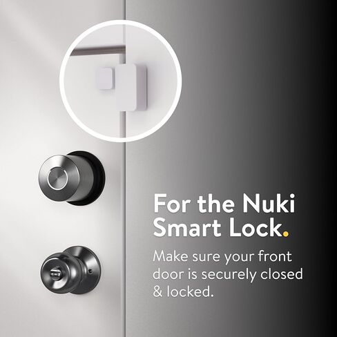 مستشعر باب Nuki، يعرف ما إذا كان بابك مفتوحًا أم مغلقًا، ملحق قفل ذكي، تنبيهات في الوقت الحقيقي، أمان إضافي للمنزل أو Airbnb in Kuwait