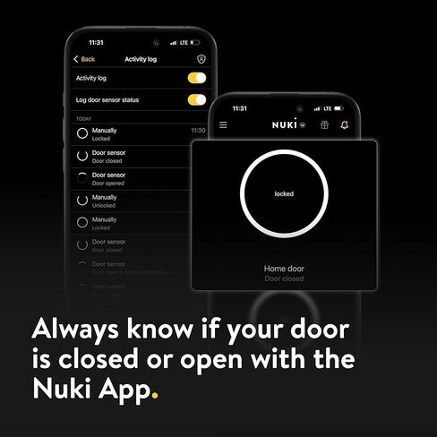 مستشعر باب Nuki، يعرف ما إذا كان بابك مفتوحًا أم مغلقًا، ملحق قفل ذكي، تنبيهات في الوقت الحقيقي، أمان إضافي للمنزل أو Airbnb in Kuwait