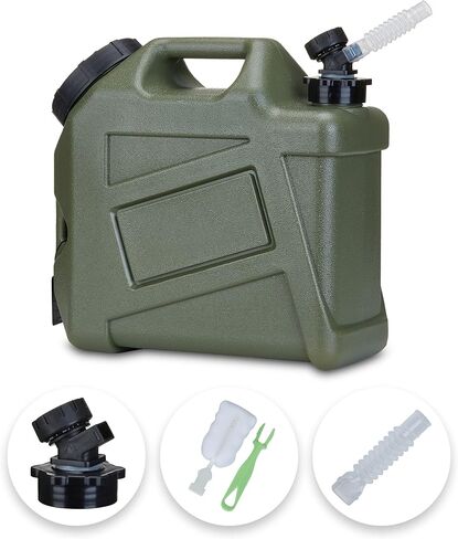 5 Gallon Water Jug, Camping Water Container, Truly No Leakage Water Storage with Spigot, Large Military Green Water Tank,BPA Free Portable Overlanding Gear for Outdoors,Hiking in Saudi Arabia