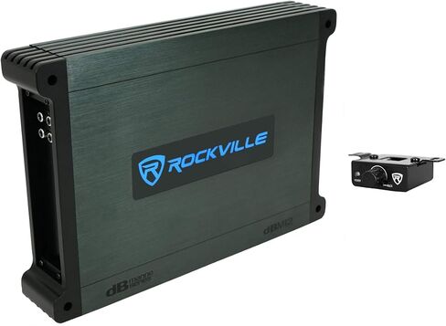 KICKER 46CWTB102 TB 10" 800w Marine Loaded Subwoofer Enclosure Bundle with Rockville DBM12 2000w Mono Amplifier w/Covers+Bass Remote & Rockville RMWK4 Amplifier Install Wire Kit (3 Items) in Saudi Arabia