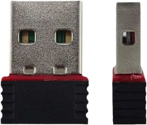 FROYUIO 2-Pack Mini USB Wi-Fi Adapter 150Mbps 802.11n 2.4GHz Wireless Network Card - Plug & Play No Driver Needed for Windows/Mac/Linux - 2dBi High Gain Antenna for Desktop/Laptop/PC in Saudi Arabia