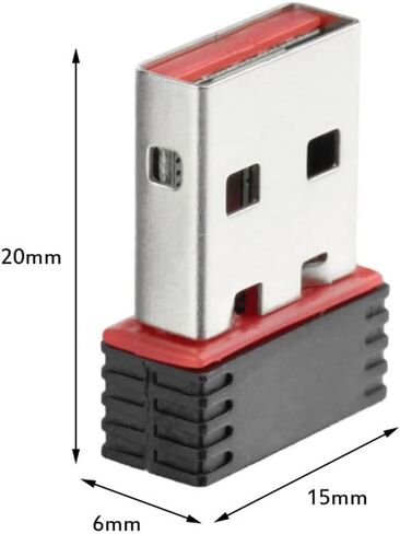 FROYUIO 2-Pack Mini USB Wi-Fi Adapter 150Mbps 802.11n 2.4GHz Wireless Network Card - Plug & Play No Driver Needed for Windows/Mac/Linux - 2dBi High Gain Antenna for Desktop/Laptop/PC in Saudi Arabia