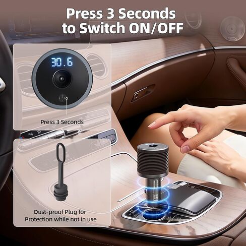 Starlink Mini Car Adapter with Step Up Booster, Starlink Mini Cigarette Lighter Power Adapter with Switch Aluminum DC Female Plug 12V-24V Power Converter to 30V 2A in Saudi Arabia