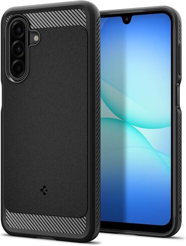 حافظة Spigen لهاتف Galaxy A17 5G، درع متين [حماية من الدرجة العسكرية] - أسود مطفي in Kuwait