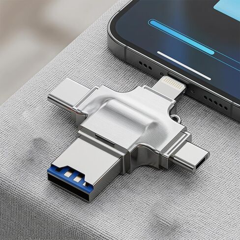 قارئ بطاقة SD، محول بطاقة USB 3.0 من النوع C إلى SD/TF لقارئ بطاقات الذاكرة 17/16/15 Pro Max مع جهاز لوحي للهاتف SD MicroSD USB، هدايا الحفلات in Saudi Arabia