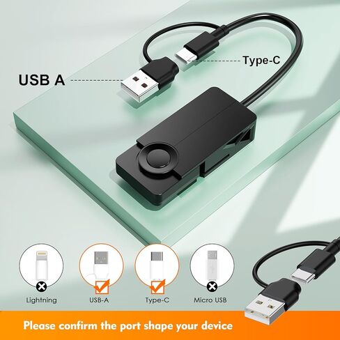 CAC Reader Military USB C CAC Card Reader 2 in 1 Dual Connector DOD Military USB Common Access CAC Fold Smart Card Reader ID CAC Card Reader Compatible with Windows 10/11, Mac OS and Linux in Saudi Arabia