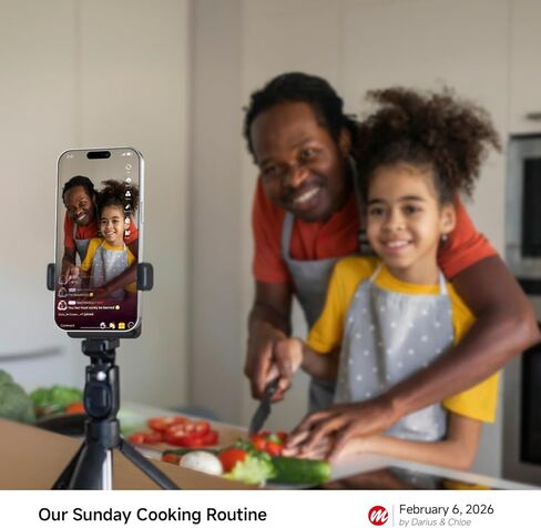 شاشة مراقبة Moman Vlog Selfie لسلسلة iPhone 7-17، 4K 60 إطارًا في الثانية ولاسلكي خاص مشفر، شاشة كاميرا خلفية مغناطيسية، P2P لاسلكية، نطاق 164 قدمًا لـ TikTok، YouTube، مجموعات الصور والفيديو، أسود in Kuwait
