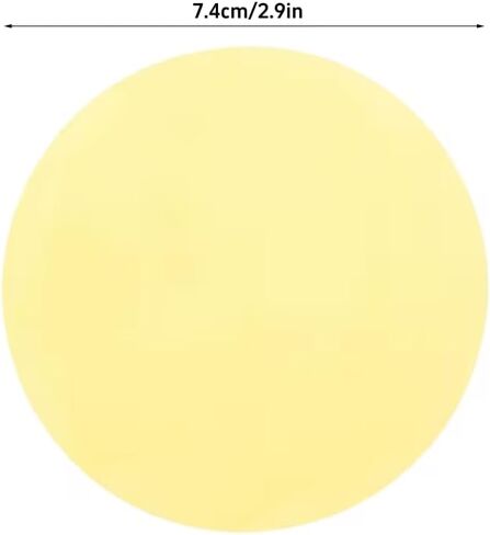 5Pcs Light Diffuser Film Self-Adhesive Warm Light Correction Film for Lamp Color-Changing Gel Sheet Sticker, Yellow, PET Material in Saudi Arabia
