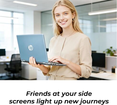 HP 14" Laptop with Copilot AI • AMD High Performance Processor • 4GB RAM • 128GB SSD • Windows 11 • Microsoft 365 + 1TB Cloud Storage • Thin & Portable for Work & Daily Use • 2026 Edition in Saudi Arabia