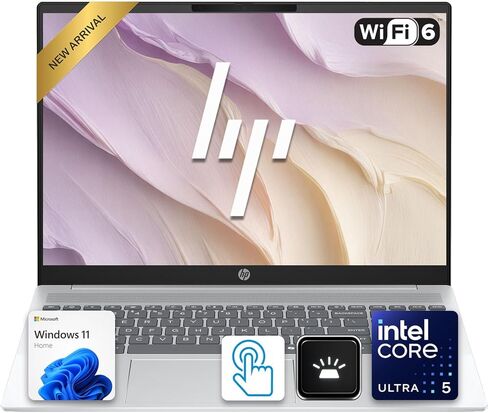 HP OmniBook 5 16" 2K Touchscreen Laptop | Intel Core Ultra 5 Processor | 16GB DDR5 RAM | 256GB PCIe SSD | Win 11 | Full-Size, Backlit Keyboard | Wi-Fi 6 | Work, Study & Everyday Use | WOWPC USB in Saudi Arabia