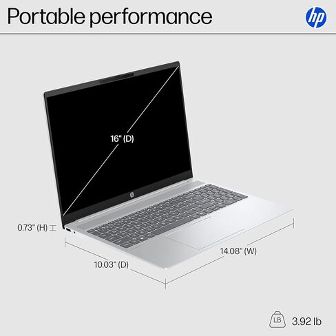 HP OmniBook 5 16" 2K Touchscreen Laptop | Intel Core Ultra 5 Processor | 16GB DDR5 RAM | 256GB PCIe SSD | Win 11 | Full-Size, Backlit Keyboard | Wi-Fi 6 | Work, Study & Everyday Use | WOWPC USB in Saudi Arabia
