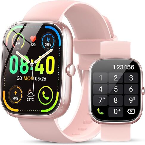 ساعة ذكية للرجال والنساء (الرد/إجراء المكالمات)، ساعة ذكية عالية الدقة 1.91 بوصة مع مراقب معدل ضربات القلب ومراقبة النوم، مقاومة للماء IP68، أكثر من 115 جهاز تتبع للأنشطة الرياضية مع عداد الخطى، ساعة لياقة بدنية لنظام Android/iOS in Kuwait