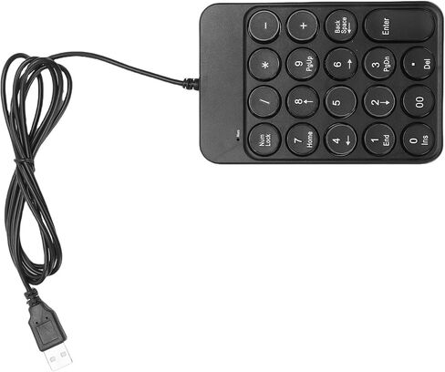 FOSA Portable 19 Key Number Pad for Laptop, Ergonomic Design, Rubber Base for Stability, Lightweight and Stylish for Travel Use in Saudi Arabia