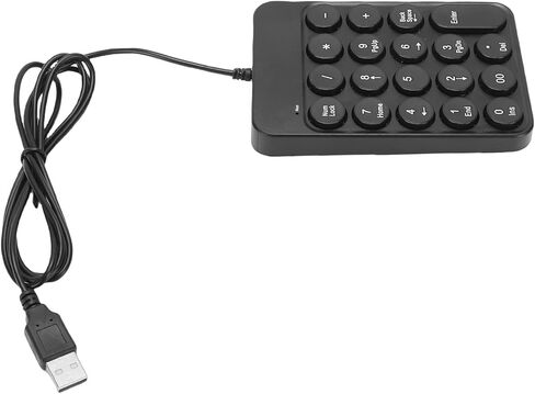 FOSA Portable 19 Key Number Pad for Laptop, Ergonomic Design, Rubber Base for Stability, Lightweight and Stylish for Travel Use in Saudi Arabia