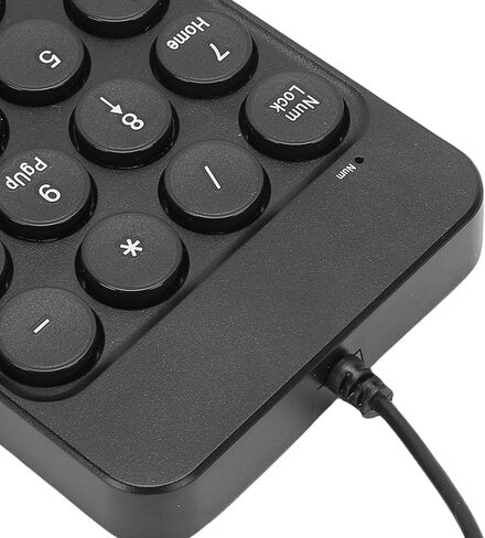 FOSA Portable 19 Key Number Pad for Laptop, Ergonomic Design, Rubber Base for Stability, Lightweight and Stylish for Travel Use in Saudi Arabia