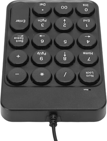 FOSA Portable 19 Key Number Pad for Laptop, Ergonomic Design, Rubber Base for Stability, Lightweight and Stylish for Travel Use in Saudi Arabia