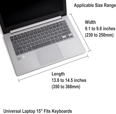 Universal Laptop Keyboard Cap Pro for 15" Laptop - 2 Pack in Saudi Arabia