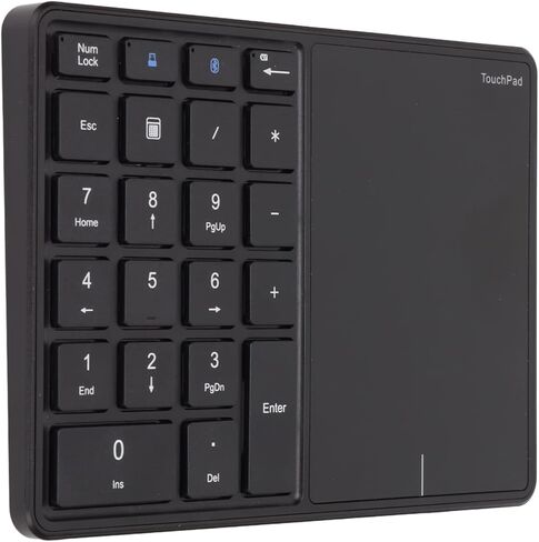 Wireless Touchpad Number Pad 22 Keys Portable Numeric Keypad for iOS OS X White (Iron Gray) in Saudi Arabia