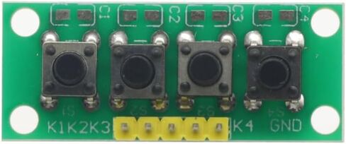 5PCS 5Pin 1x4 4 Keys Button Keypad Keyboard Breadboard Module for Arduino Project DIY in Saudi Arabia