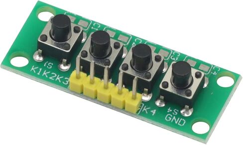 5PCS 5Pin 1x4 4 Keys Button Keypad Keyboard Breadboard Module for Arduino Project DIY in Saudi Arabia