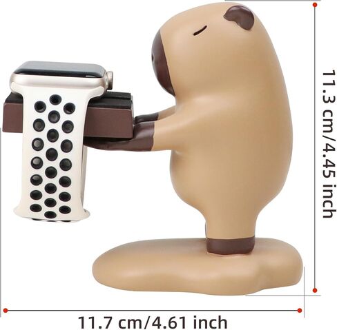 for Apple Watch Charger Stand Holder Compatible with Apple Watch Series Ultra3/Ultra2/11/10/9/8/7/6/SE2/SE/5/4/3/2(49/46/45/44/42/41/40/38mm) Capybara iWatch Charging Dock, used as a tabletop ornament in Saudi Arabia