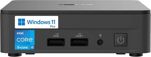 ASUS NUC 13 Pro Slim Mini Desktop Computer, 8-core Intel Core i5-13420H Processor, 16GB RAM, 512GB SSD, 4X Monitor Ports (2X HDMI + 2X Thunderbolt), Wi-Fi 6E, RJ-45, Windows 11 Pro in Saudi Arabia