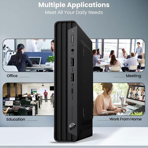 HP ProDesk 600 G6 Mini Desktop PC, Intel 10th Gen Core i5-10500T, 16GB RAM, 256GB SSD, 4K Support, Displayport, Windows 11 Pro Micro Computer (Renewed) in Saudi Arabia